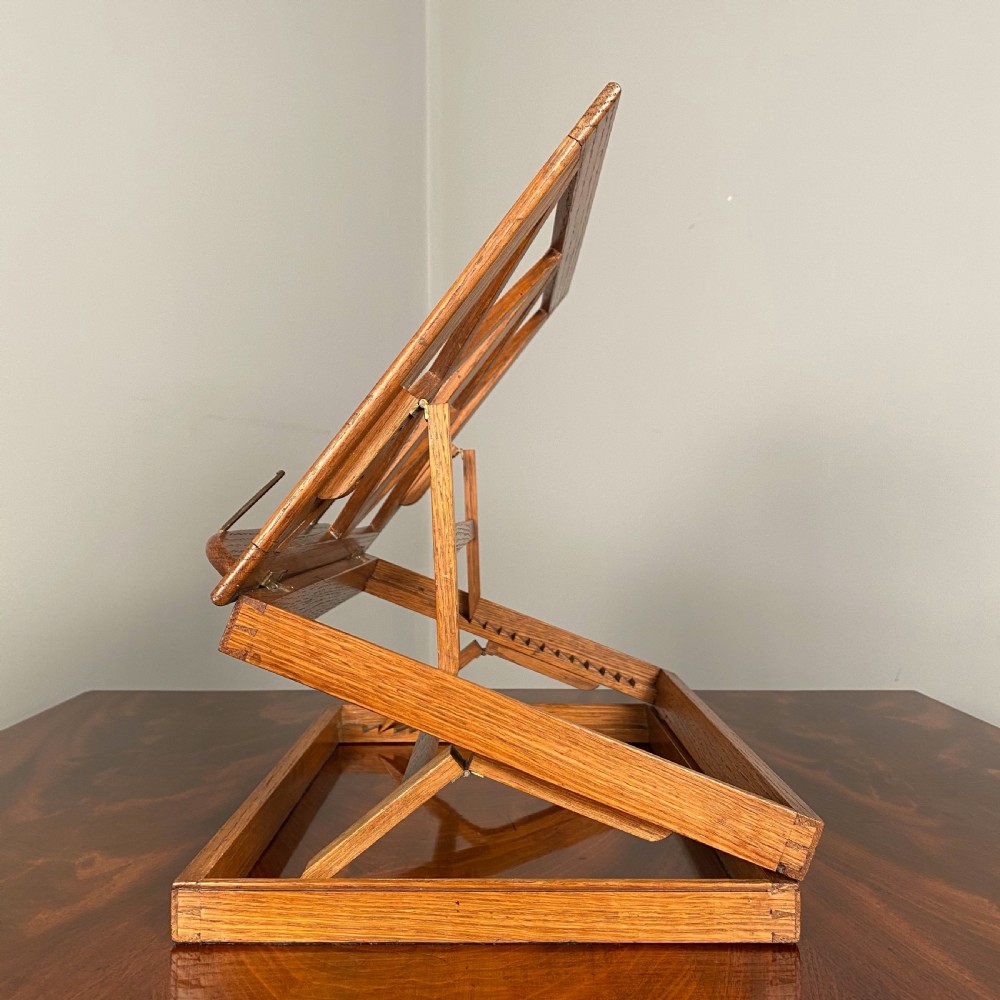19th C English Oak Book Rest View IV