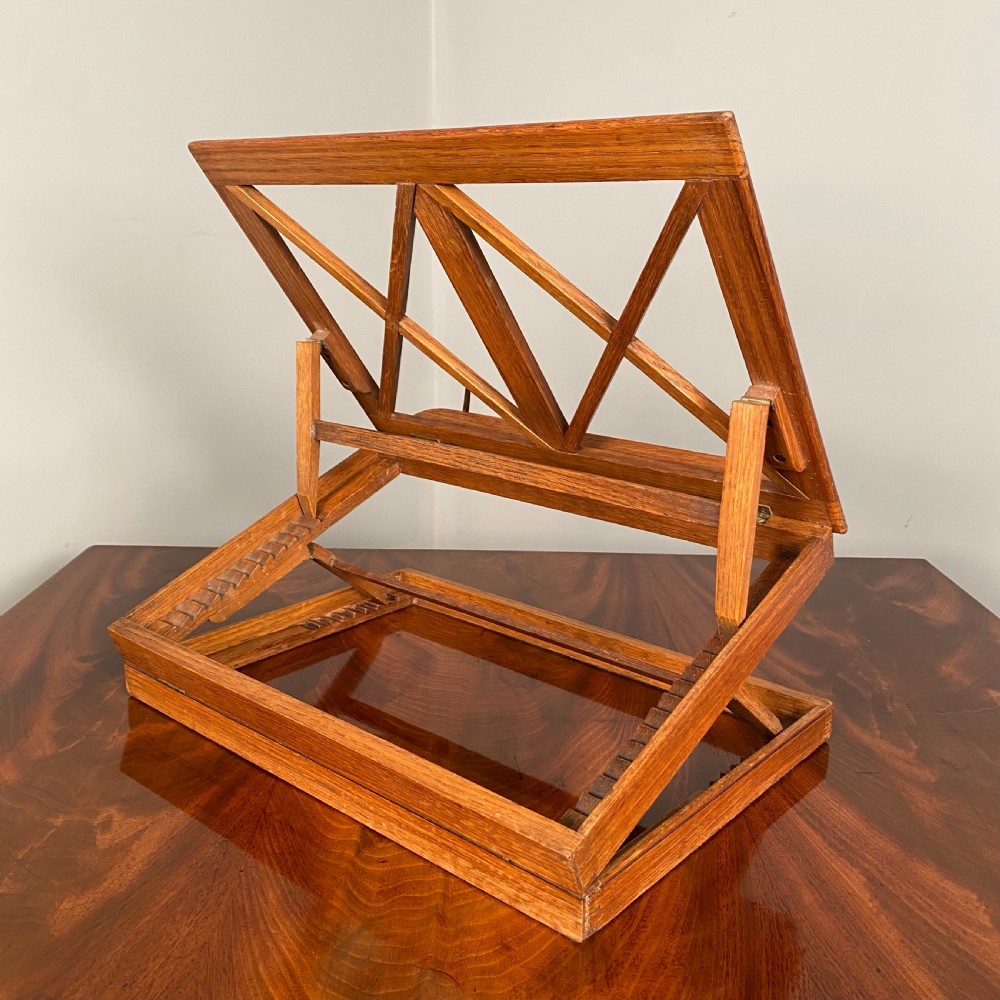 19th C English Oak Book Rest View V