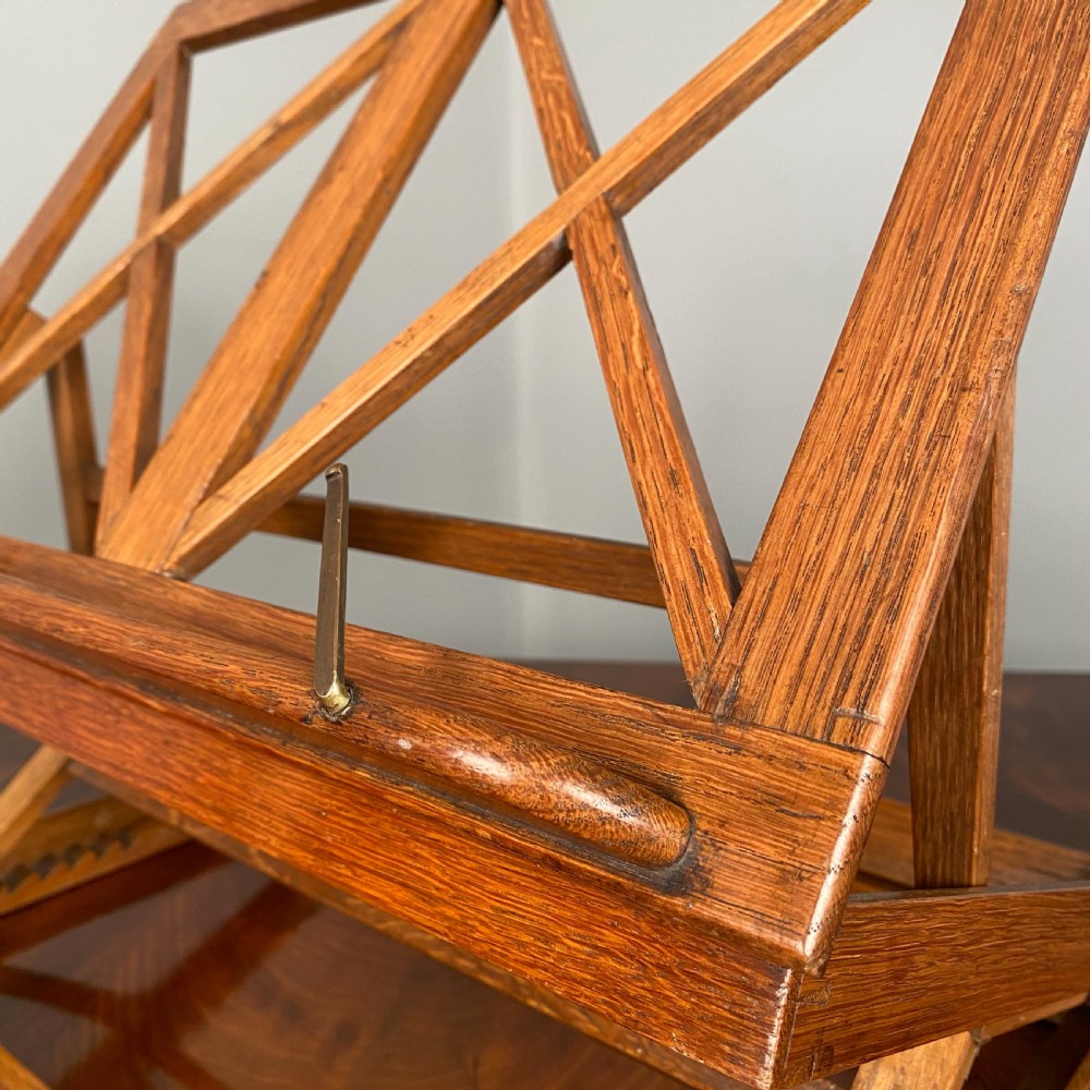 19th C English Oak Book Rest View VI