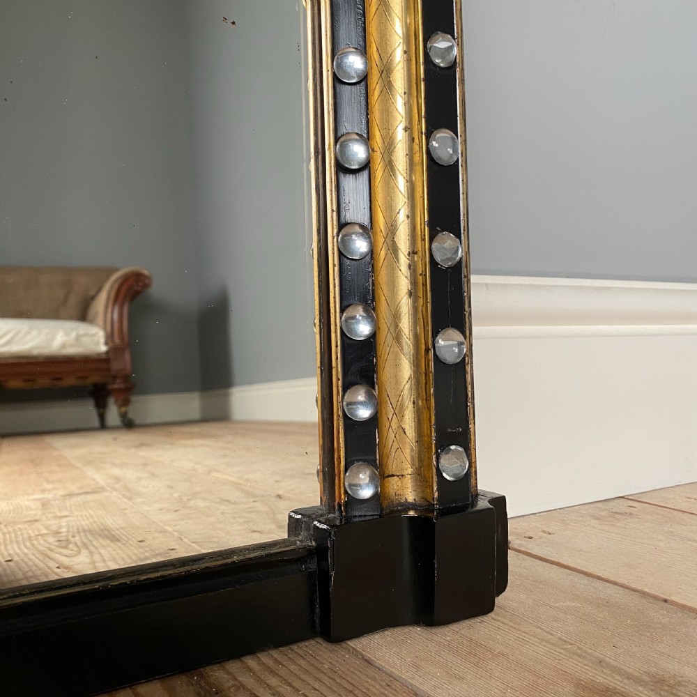 Rare 19th C Irish Overmantle Mirror View V