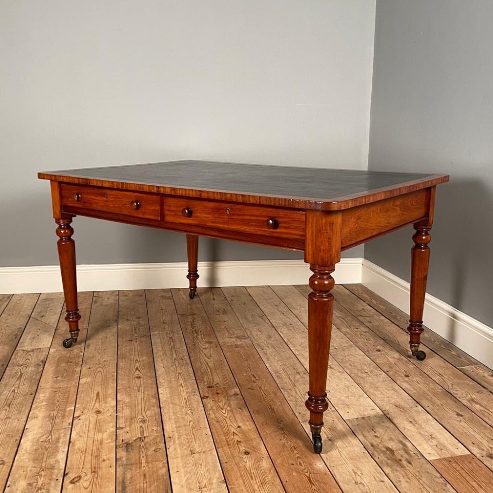 19th C Mahogany Library Writing Table