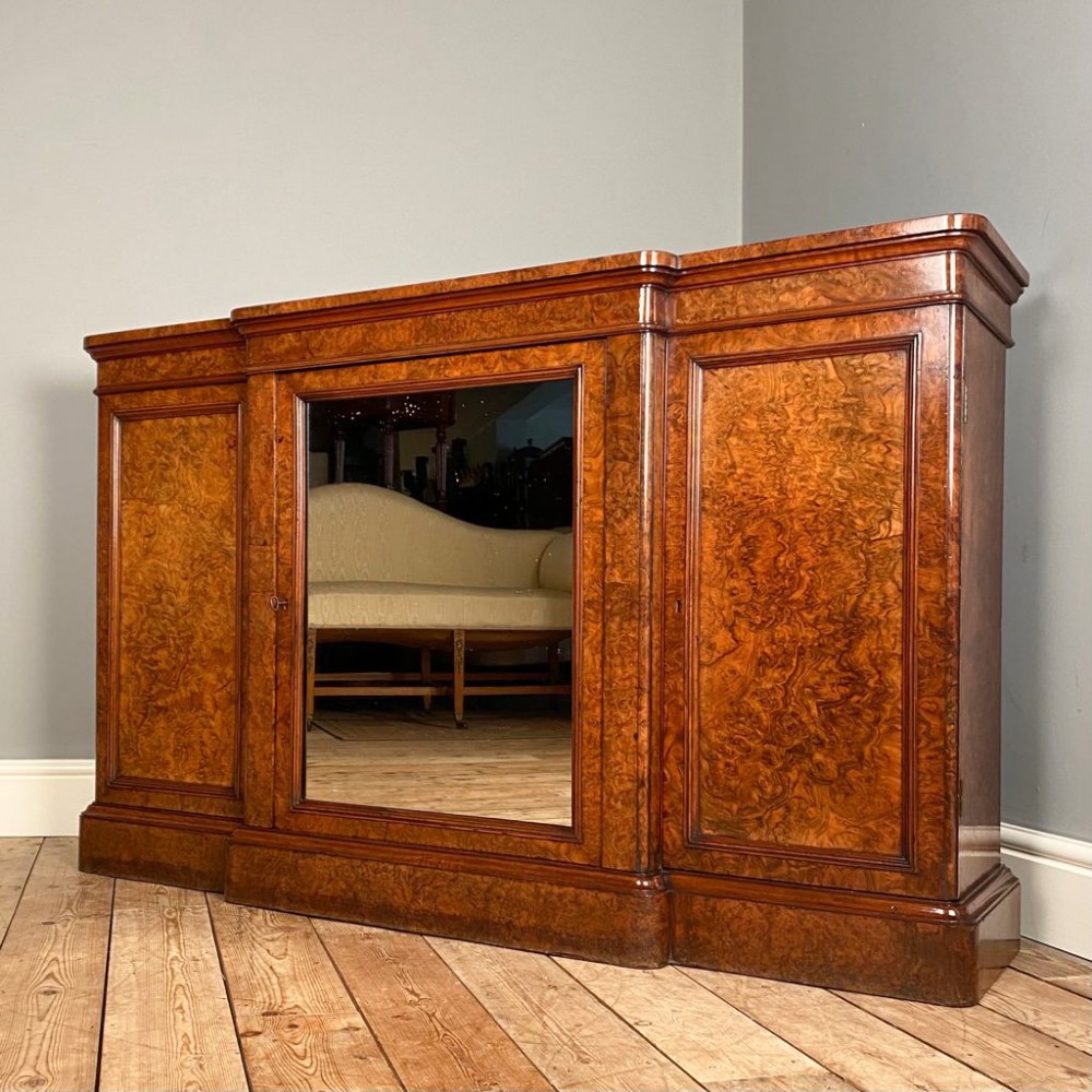 Fine 19th C Burr Walnut Cabinet