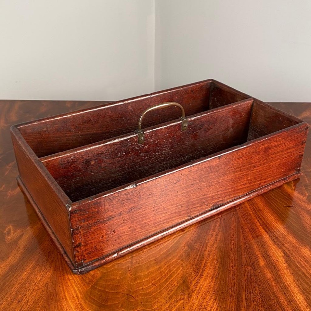 18th C Mahogany Cutlery Tray