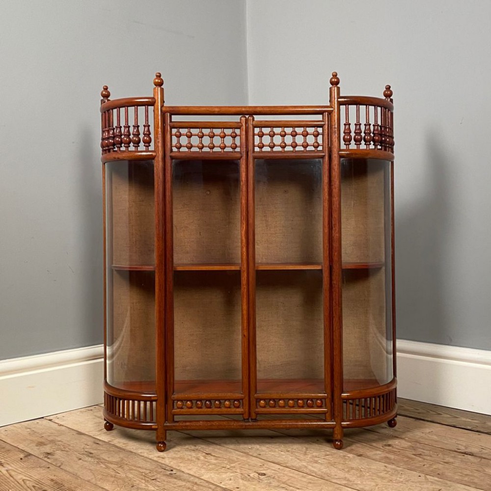 Liberty & Co Walnut Glazed Wall Cabinet