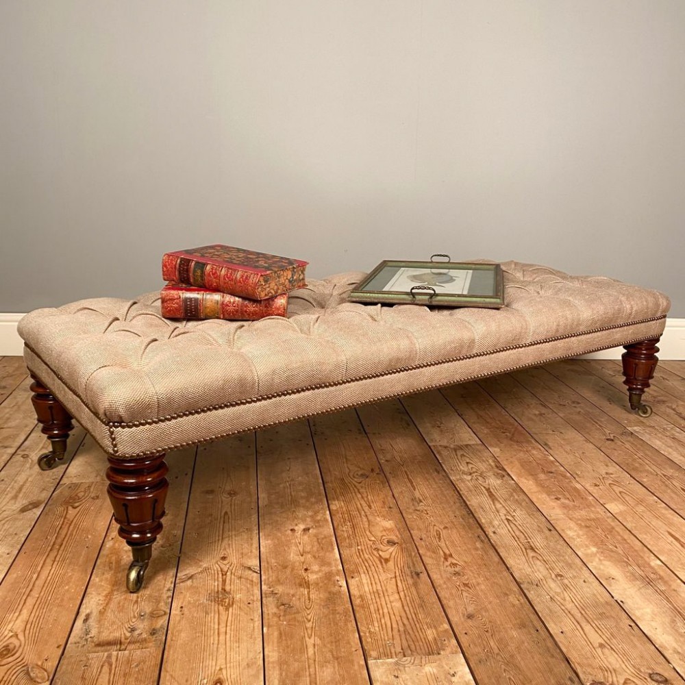 19th C Mahogany Ottoman Stool