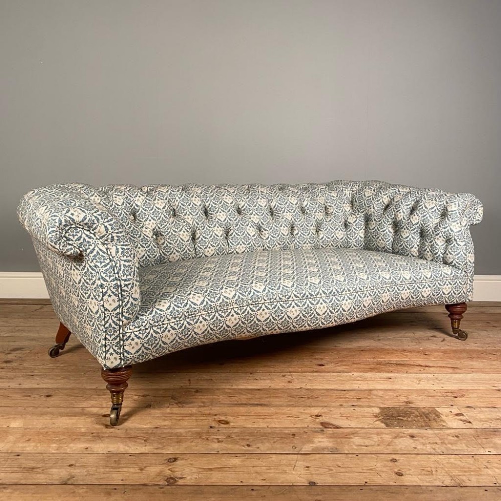 19th C Howard and Sons Chesterfield Sofa