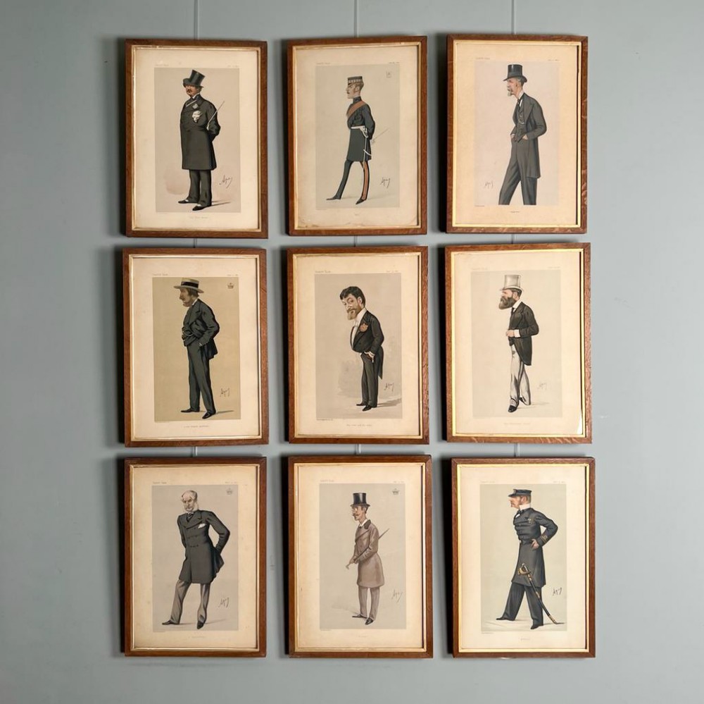 Set of Original 19th C Vanity Fair Prints