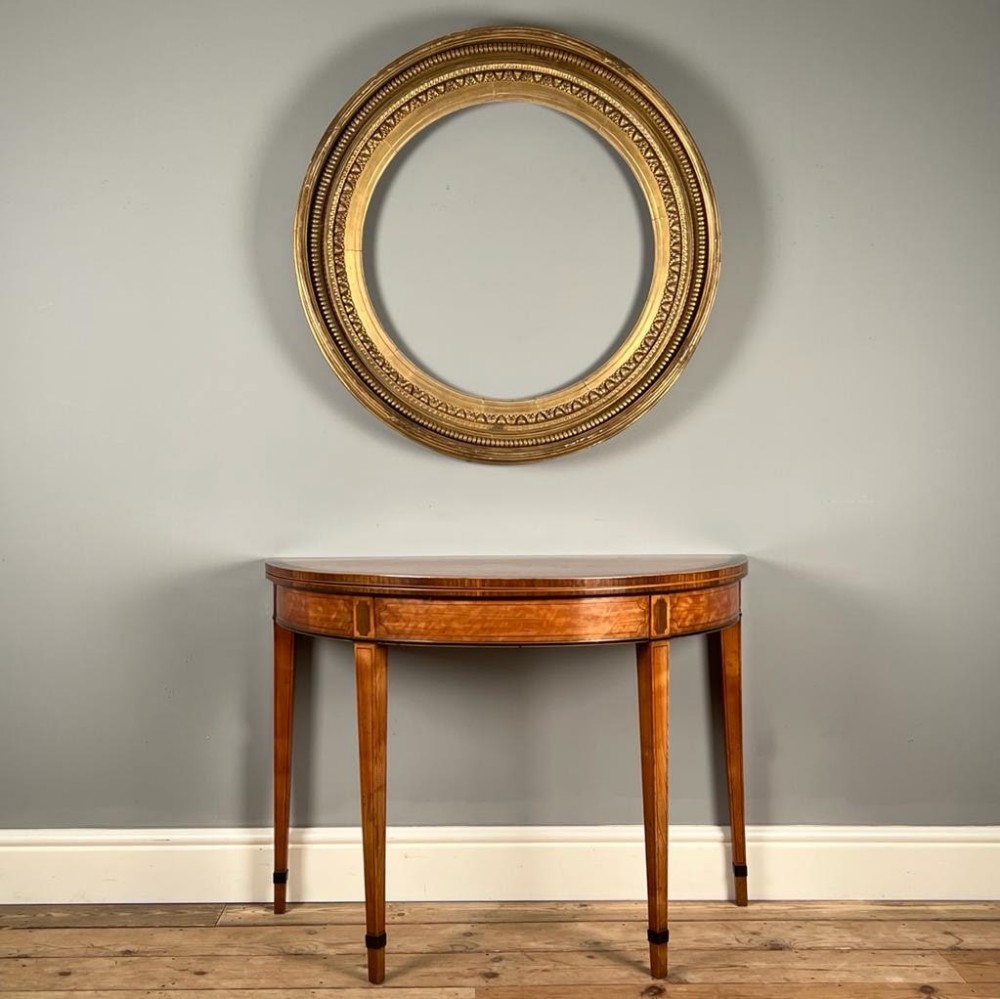 18th C Satinwood & Ebony Gillows Card Table
