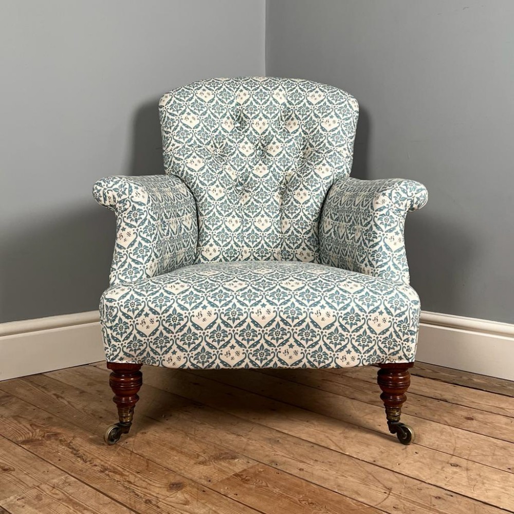 Howard & Sons Button Back Armchair