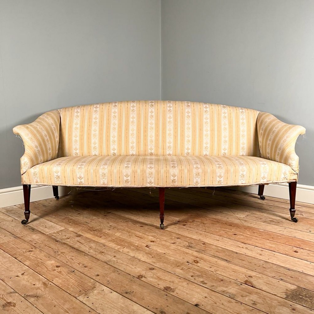 Elegant 18th C Mahogany Sofa