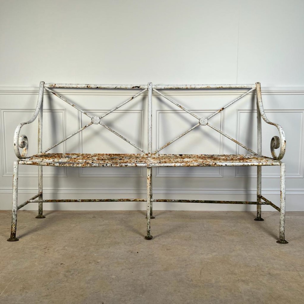 Regency English Iron Garden Bench