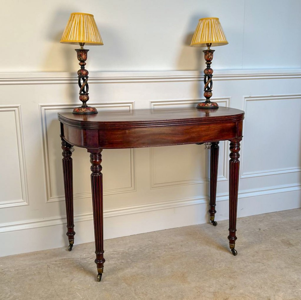Elegant George IV Mahogany Tea Table