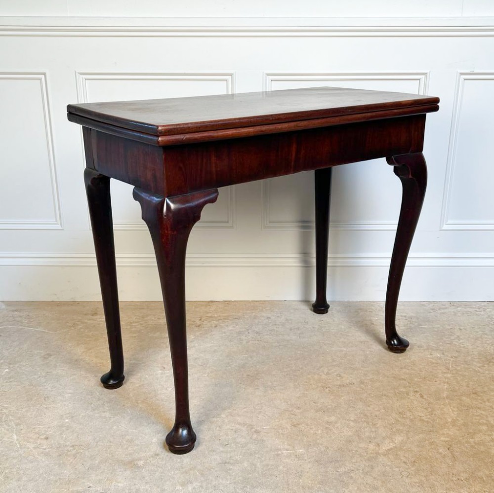 Elegant 18th C Mahogany Card Table