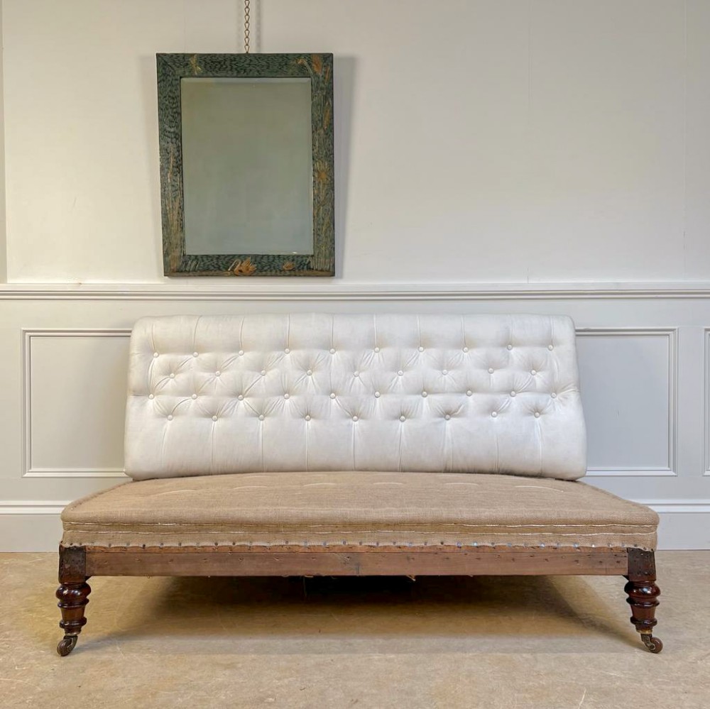 19th C Mahogany Banquet Sofa