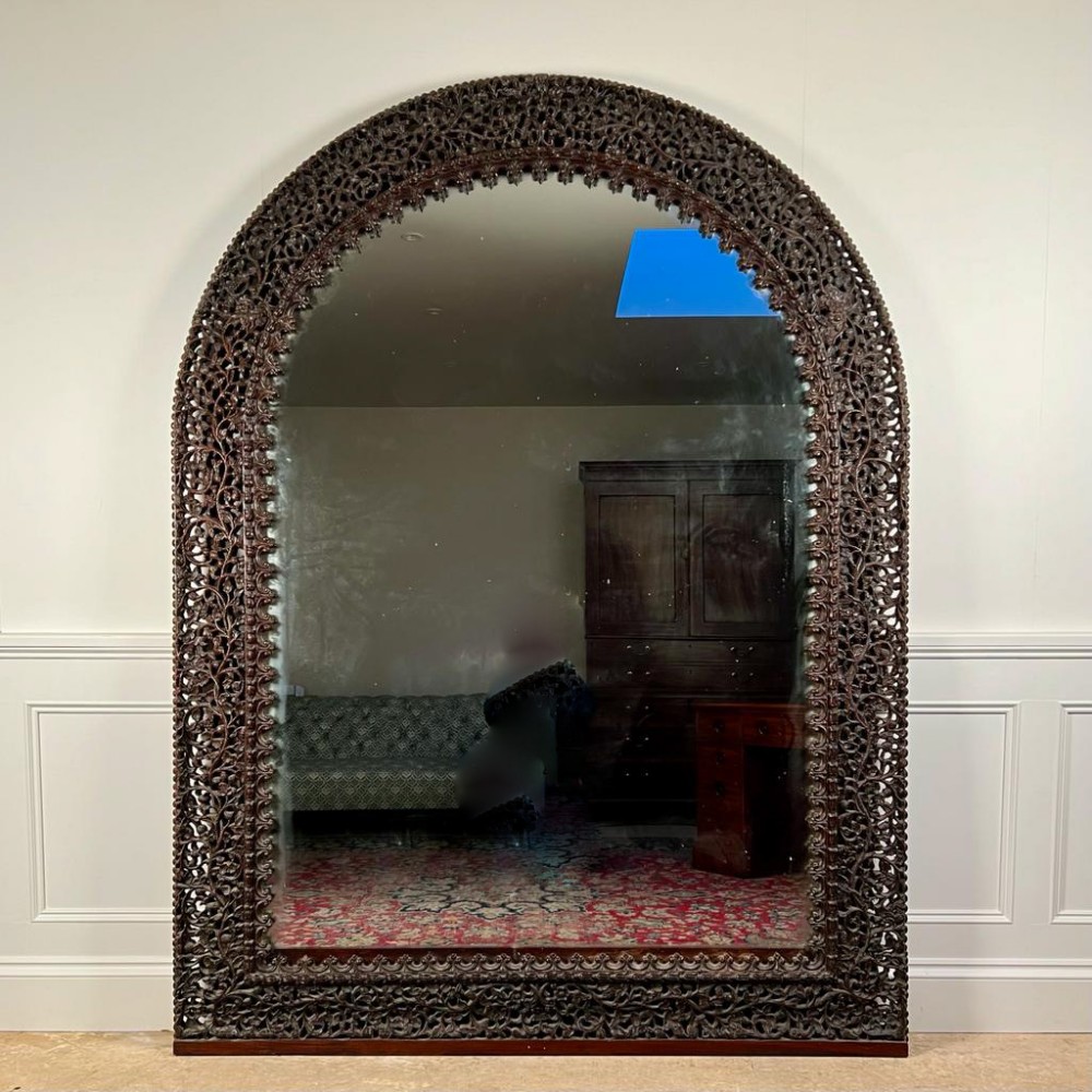 Magnificent Huge 19th C Burmese Mirror