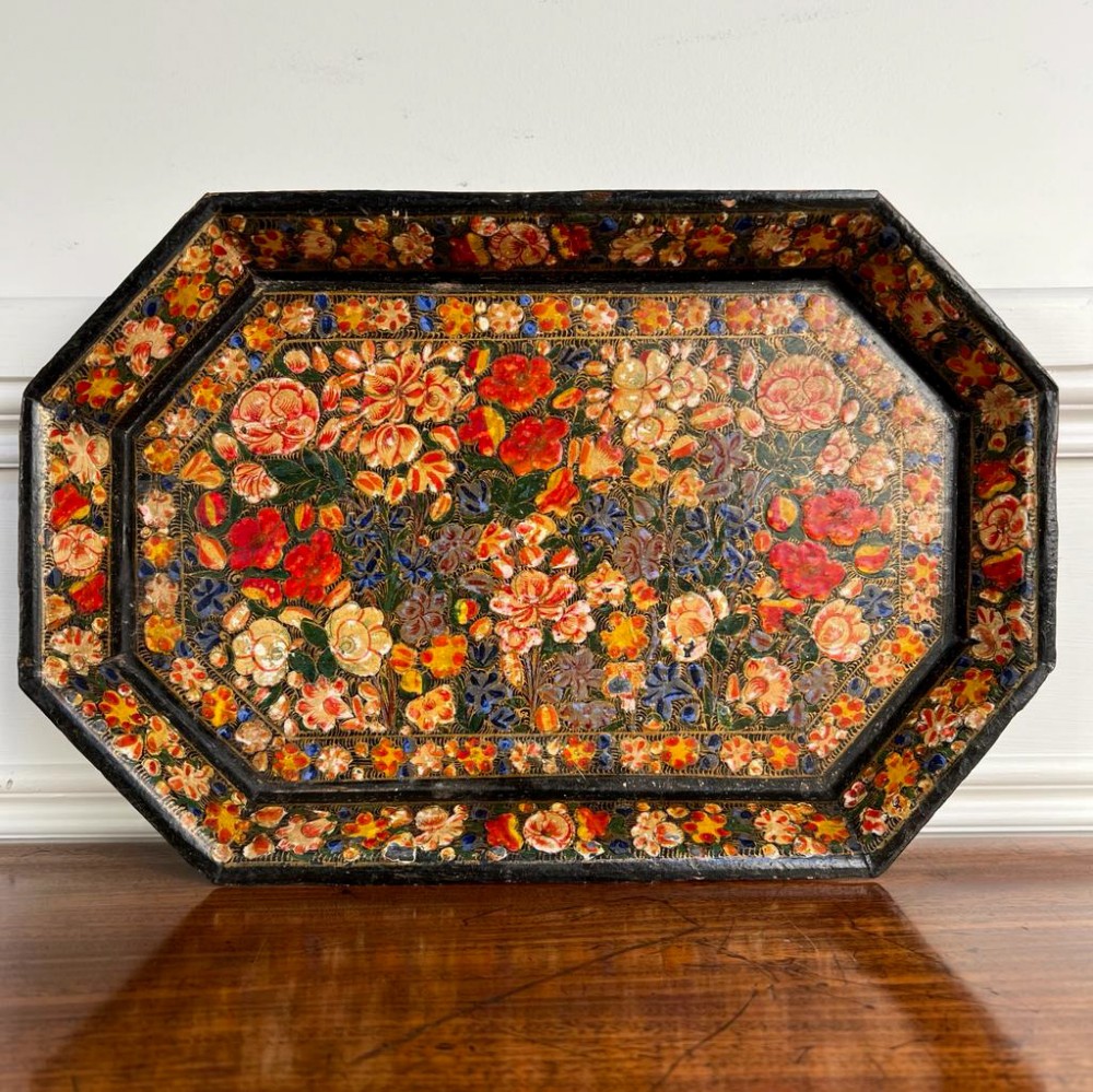 Beautiful 19th C Kashmiri Tray