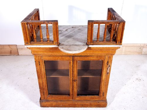 19TH CENTURY MARBLE TOP COUNTER - ADDITIONAL PHOTO 3