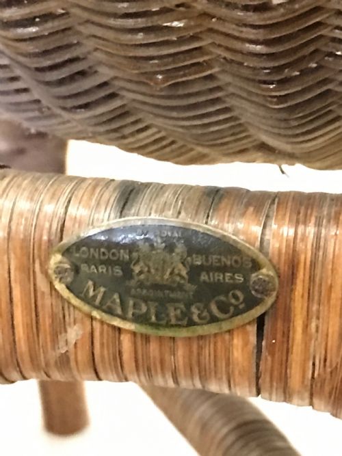 PAIR OF MAPLE CO CONSERVATORYGARDEN CHAIRS - ADDITIONAL PHOTO 4