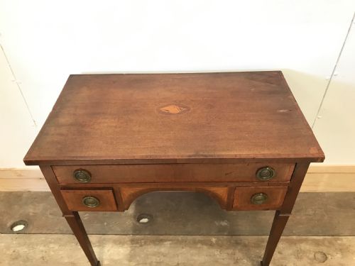 LATE 19TH CENTURY SHERATON REVIVAL KNEEHOLE DESK - ADDITIONAL PHOTO 2