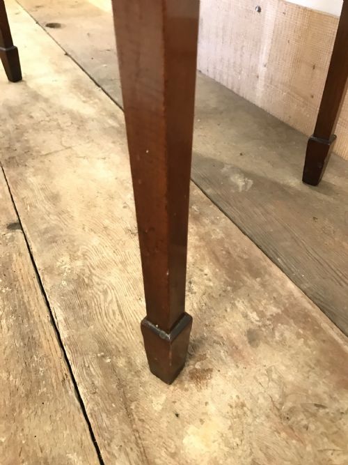 LATE 19TH CENTURY SHERATON REVIVAL KNEEHOLE DESK - ADDITIONAL PHOTO 8