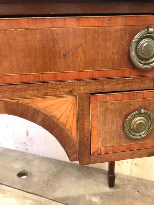 LATE 19TH CENTURY SHERATON REVIVAL KNEEHOLE DESK - ADDITIONAL PHOTO 10