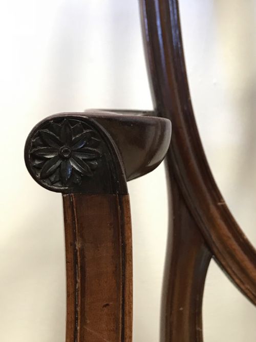A 19TH CENTURY HEPPLEWHITE PRINCE OF WALES FEATHER CHAIR - ADDITIONAL PHOTO 15