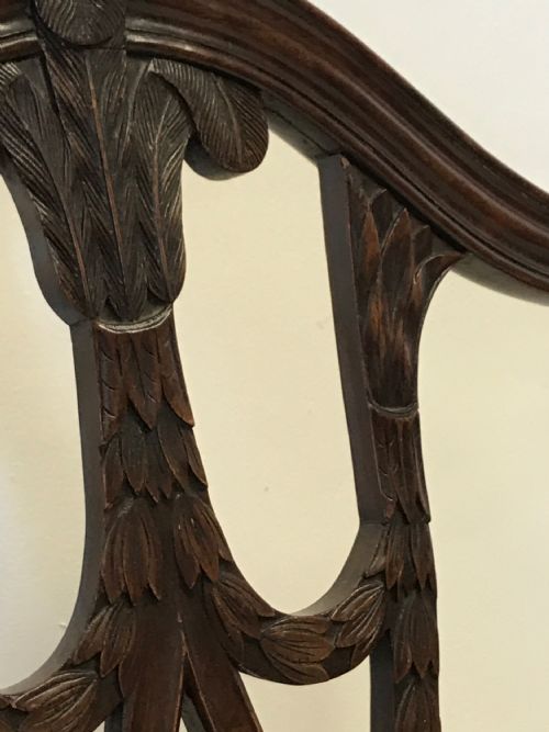 A 19TH CENTURY HEPPLEWHITE PRINCE OF WALES FEATHER CHAIR - ADDITIONAL PHOTO 6