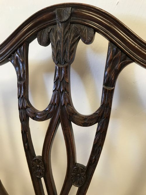 A 19TH CENTURY HEPPLEWHITE PRINCE OF WALES FEATHER CHAIR - ADDITIONAL PHOTO 13