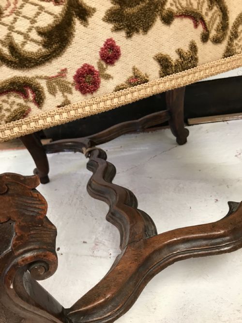 LATE 17TH C CONTINENTAL WALNUT HIGHBACK ARMCHAIR - ADDITIONAL PHOTO 11