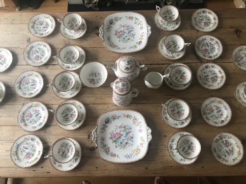 EXTENSIVE COALPORT PEMBROKE PATTERN TEA SET C 1900 42 PIECES - ADDITIONAL PHOTO 12