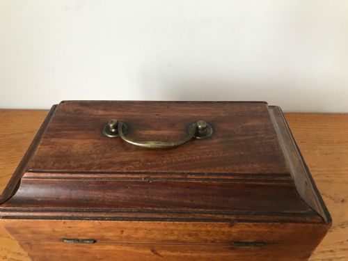 GEORGE III MAHOGANY CHIPPENDALE STYLE TEA CADDY - ADDITIONAL PHOTO 5