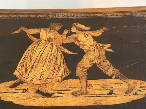 ANTIQUE SORRENTO WARE MARQUETRY BOX - ADDITIONAL PHOTO 9