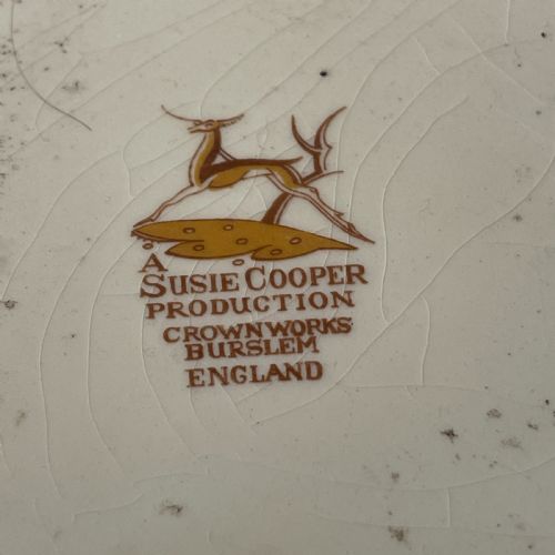 SUSIE COOPER ART DECO CABINET PLATE - ADDITIONAL PHOTO 2
