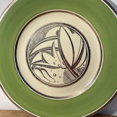 SUSIE COOPER ART DECO CABINET PLATE - ADDITIONAL PHOTO 3