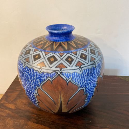 decorative chameleon ware vase c1930 - CATEGORY: ANTIQUE VASES - DATED 1930