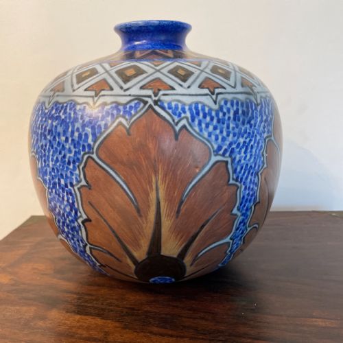 DECORATIVE CHAMELEON WARE VASE C1930 - ADDITIONAL PHOTO 4