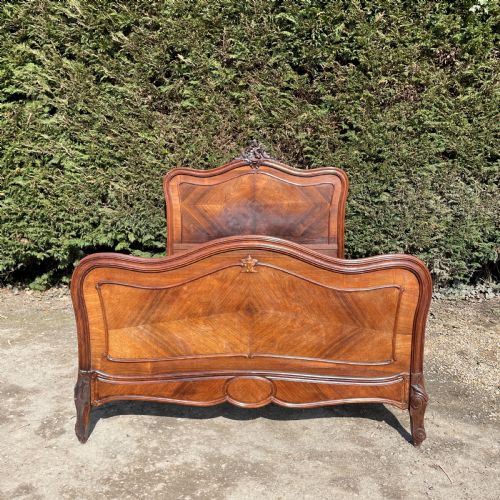 antique french louis xv style double bed c1890 - CATEGORY: ANTIQUE BEDS - DATED 19TH CENTURY