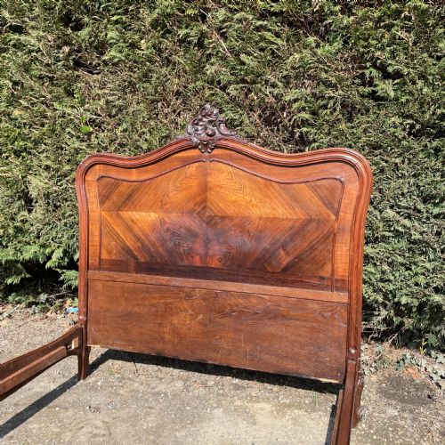 ANTIQUE FRENCH LOUIS XV STYLE DOUBLE BED C1890 - ADDITIONAL PHOTO 2