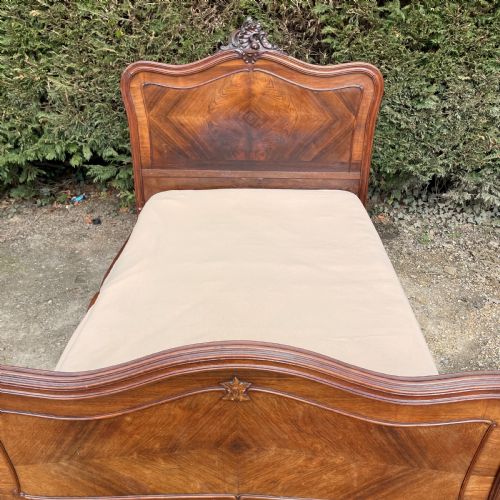 ANTIQUE FRENCH LOUIS XV STYLE DOUBLE BED C1890 - ADDITIONAL PHOTO 11