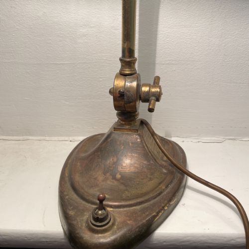 EARLY 20THC BRASS BANKERSDESK LAMP - ADDITIONAL PHOTO 4