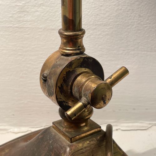 EARLY 20THC BRASS BANKERSDESK LAMP - ADDITIONAL PHOTO 5