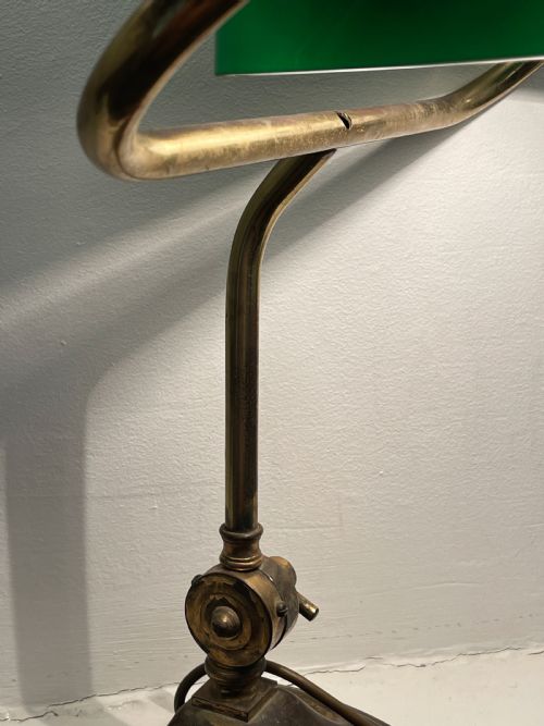 EARLY 20THC BRASS BANKERSDESK LAMP - ADDITIONAL PHOTO 7
