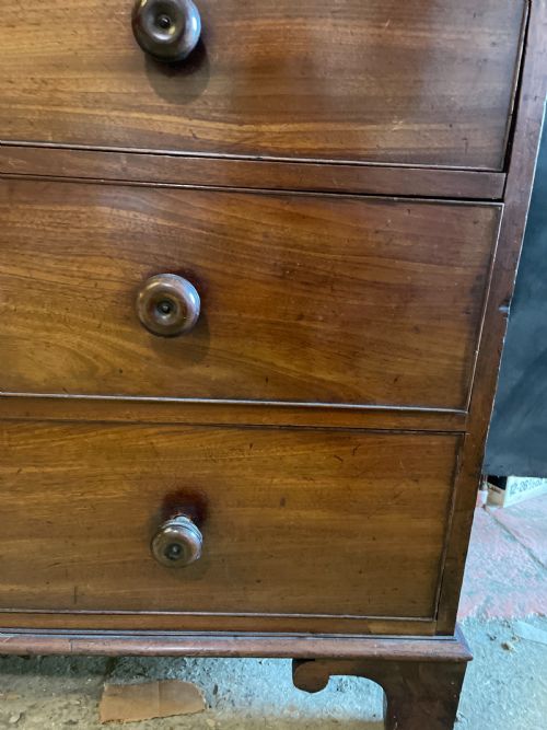 EARLY 19THC FLAME MAHOGANY LINEN PRESS C1820 - ADDITIONAL PHOTO 8