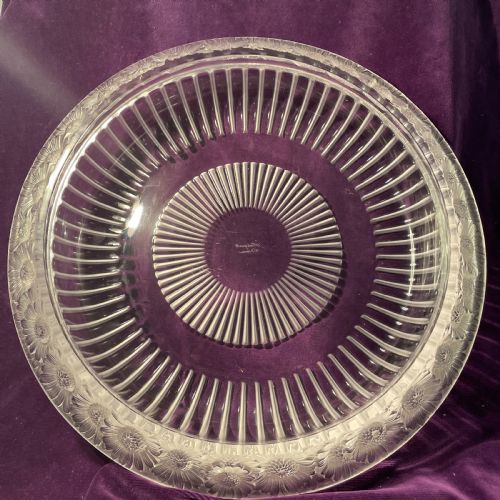 lalique marguerites bowl - CATEGORY: ANTIQUE GLASS - DATED 1930