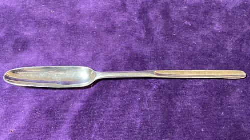 george ii silver marrow scoop by ebenezer coker 1750 - CATEGORY: ANTIQUE SILVER - DATED 1750