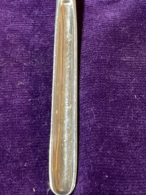 GEORGE II SILVER MARROW SCOOP BY EBENEZER COKER 1750 - ADDITIONAL PHOTO 10