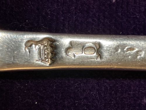 GEORGE II SILVER MARROW SCOOP BY EBENEZER COKER 1750 - ADDITIONAL PHOTO 11