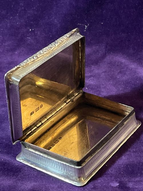 LARGE SILVER SNUFF BOX GEORGE UNITE 1900 MILITARY INTEREST QUEENS REGIMENT - ADDITIONAL PHOTO 8