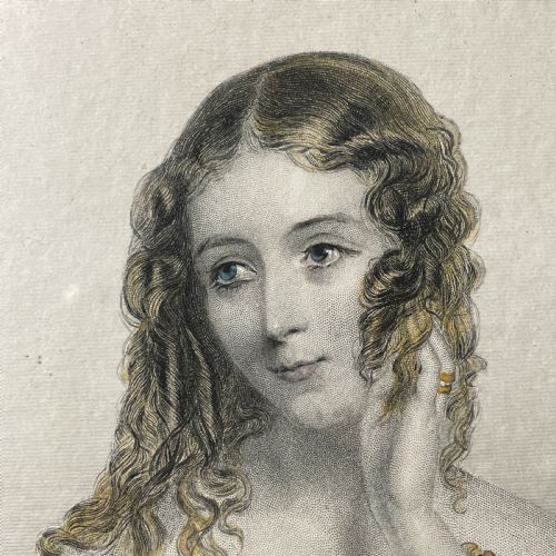 COUNTESS OF DUNRAVEN AFTER JOHN HAYTER HAND COLOURED ENGRAVING C 1841 - ADDITIONAL PHOTO 3