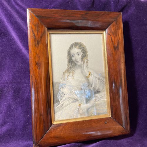COUNTESS OF DUNRAVEN AFTER JOHN HAYTER HAND COLOURED ENGRAVING C 1841 - ADDITIONAL PHOTO 4